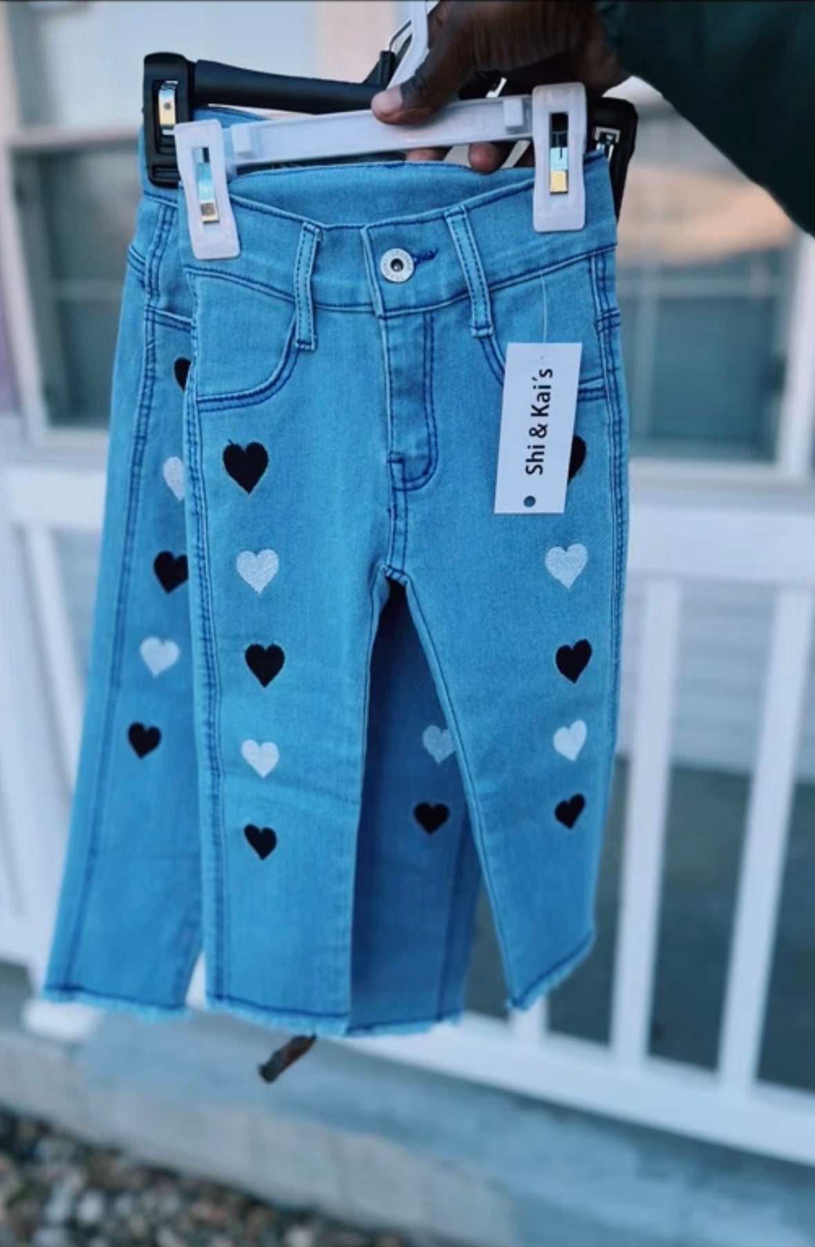 Denim heart jeans