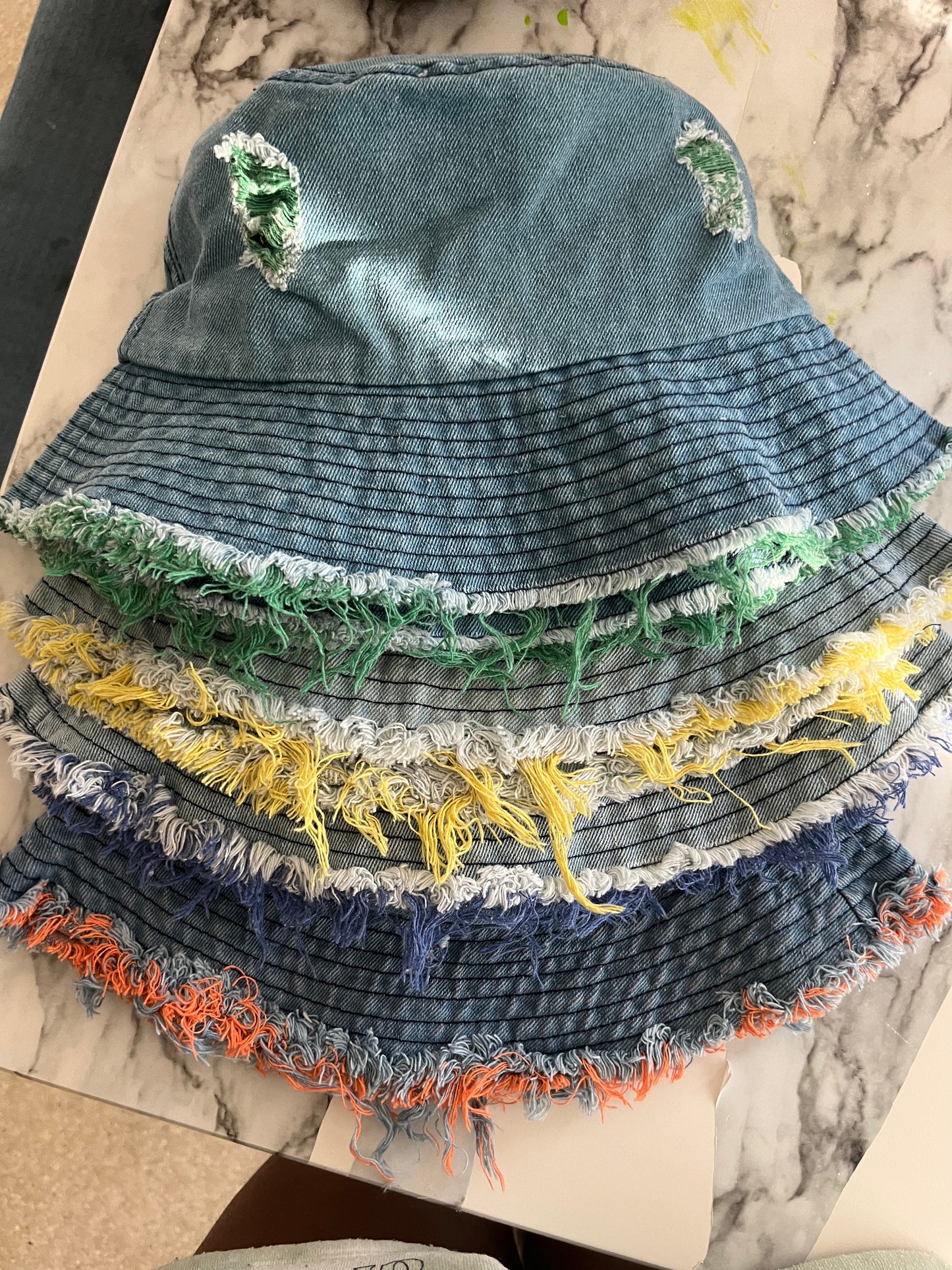 Denim bucket hat